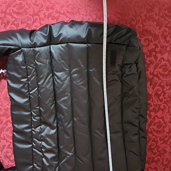 Rains Black Bator Puffer Tote Bag with Zipper - Picture 6 of 10